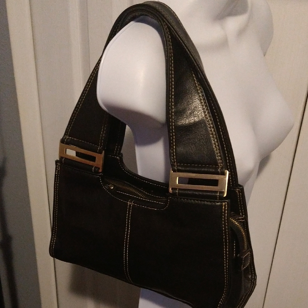 NWOT ChiCk Mondani Expresso Brown Faux Leather Shoulder Bag